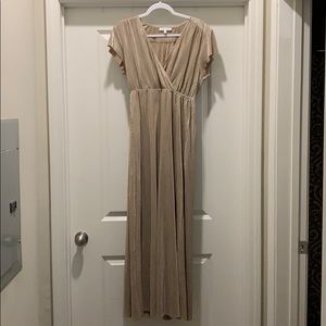 Gold bridesmaid dress